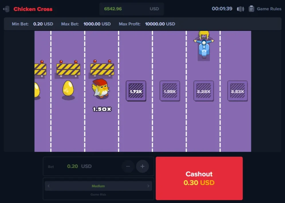 Chicken Cross Game