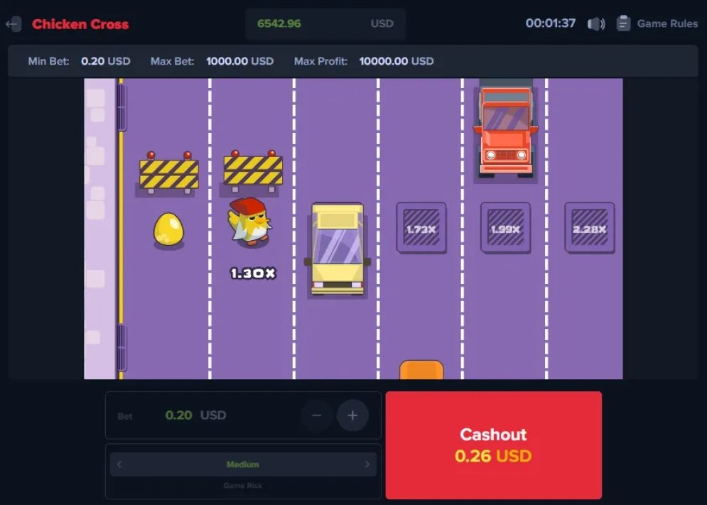 Chicken Cross Game