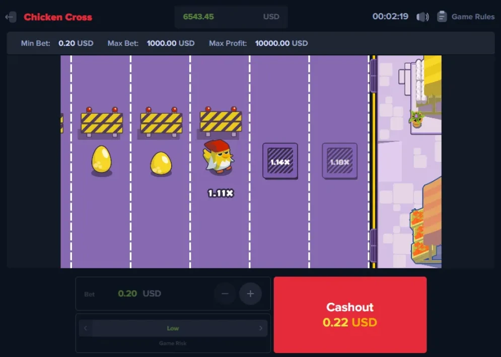 Chicken Cross Game