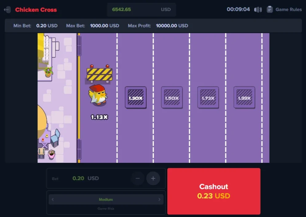 Chicken Cross Game